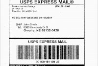Best Of Free Printable Shipping Label Template  Best Of Template with Usps Shipping Label Template Download