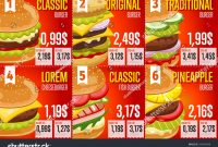Fast Food Restaurant Menu Template Vector Stockvektorgrafik intended for Fast Food Menu Design Templates
