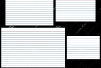 Index Cards Stock Vector Illustration Of Stationery Lined pertaining to 3X5 Blank Index Card Template