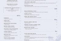 Menu Templates  Imenupro inside 4Th Of July Menu Template