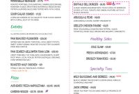 Menu Templates  Imenupro intended for Prix Fixe Menu Template
