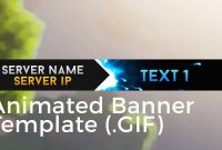 Minecraft Animated Server Banner Template "super Dazzle"  Youtube in Animated Banner Template