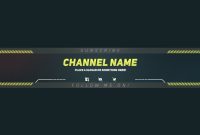 Premium Youtube Banner Template  Photoshop Template intended for Adobe Photoshop Banner Templates