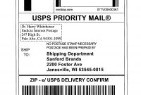 Template Ideas Shipping Label Free Unbelievable Downloads Cute regarding Usps Shipping Label Template Download