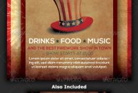 Th Of July Menu Templates And Party Flyers In Pdf Eps intended for 4Th Of July Menu Template