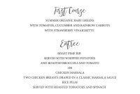 Timeless And Simple Wedding Invitation  Freebies  Free Printables within Free Printable Menu Templates For Wedding