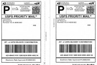Usps Shipping Label Template  World Of Template  Format In Usps inside Usps Shipping Label Template Download