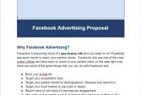 Facebook Ads Proposal Template  Facebook Advertising Secrets inside Advertising Proposal Template