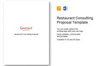Restaurant Consulting Proposal Template In Word Apple Pages in Consulting Proposal Template Word