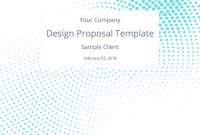 The Perfect Graphic Design Proposal Template And Bonus Bundle Within Graphic Design Proposal Template