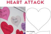 Give A Valentine Heart Attack To Your Kids To Let Them Know pertaining to Valentine Heart Attack Idea With Free Printable Heart Template