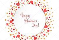 Happy Valentines Day Card Template — Stockvektor © Afanasia regarding Valentine's Day Card Printable Templates