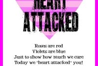 Heart Attack For Valentine's With Printable  Valentine with Valentine Heart Attack Idea With Free Printable Heart Template