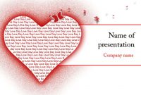 Love Heart Powerpoint Template For Impressive Presentation pertaining to Free Love Heart Ppt Template