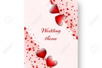 Romantic Invitation Template For St Valentine's Day Or Birthday within Valentine Party Invitation Template