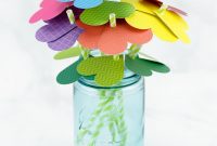 Simple Paper Heart Flowers with regard to Paper Heart Flower Craft With Template