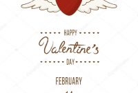 Valentine Day Greeting Card Postcard Party Invitation regarding Valentine Party Invitation Template