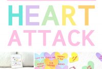 Valentine's Day Heart Attack Lawn Signs  From The Dating Divas throughout Valentine Heart Attack Idea With Free Printable Heart Template